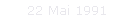 22 Mai 1991